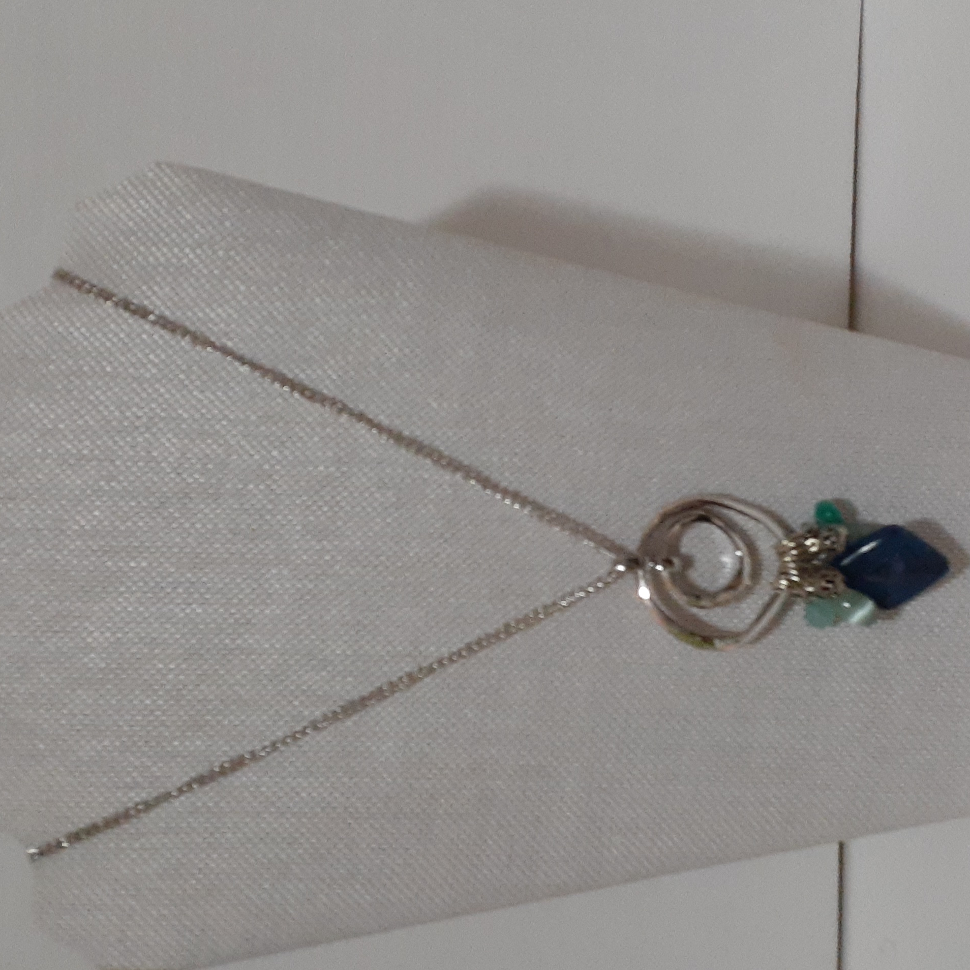 Christopher Banks Silvertone Necklace With Charm Pendant 8$
